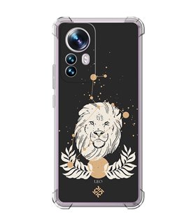 Funda Antigolpe [ Xiaomi 12T - 12T Pro ] Dibujo Zodiaco [ Signo Zodiacal - Leo ] Esquina Reforzada Silicona 1.5mm Transparente