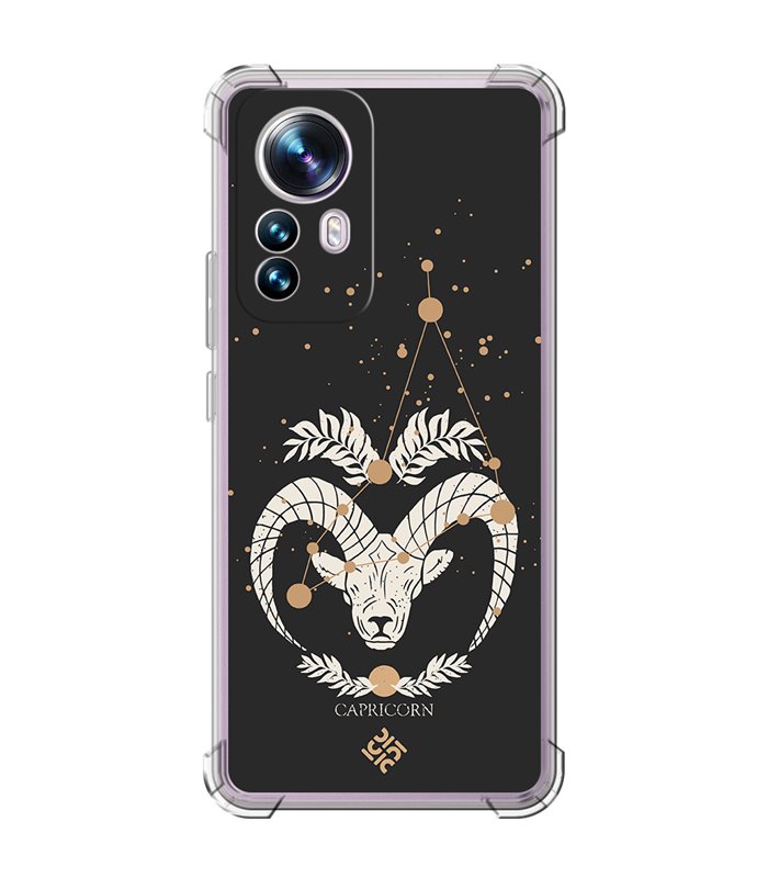 Funda Antigolpe [ Xiaomi 12T - 12T Pro ] Dibujo Zodiaco [ Signo Zodiacal - Capricornio ] Esquina Reforzada Silicona 1.5 