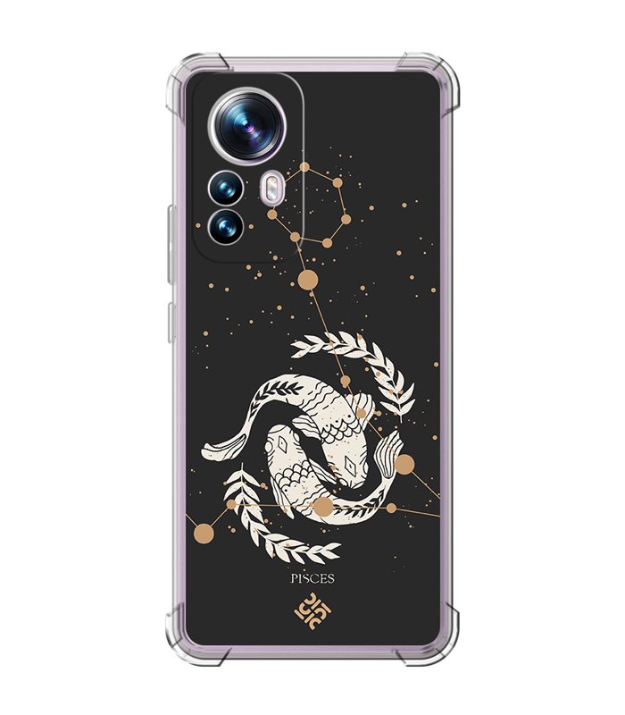 Funda Antigolpe [ Xiaomi 12T - 12T Pro ] Dibujo Zodiaco [ Signo zodiacal - Picis ] Esquina Reforzada Silicona 1.5 Transparente