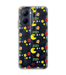 Funda para [ Realme C33 ] Dibujo Auténtico [ Comecocos ] de Silicona Flexible para Smartphone