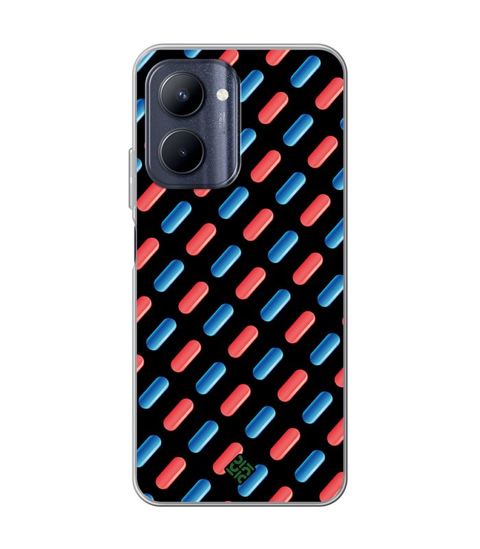 Funda para [ Realme C33 ] Cine Fantástico [ Pildora Roja y Azul ] de Silicona Flexible para Smartphone