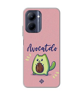 Funda para [ Realme C33 ] Dibujo Cute [ Avocatdo ] de Silicona Flexible para Smartphone