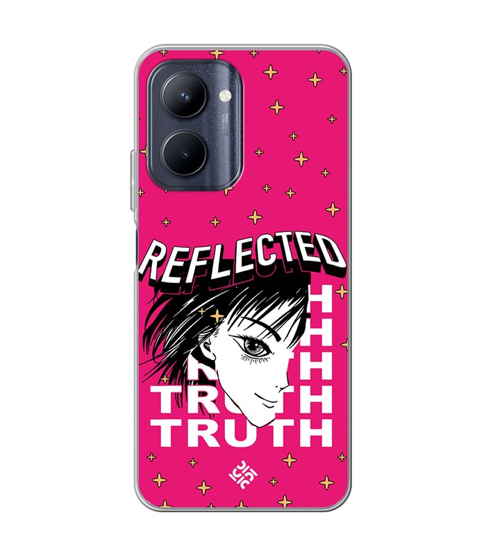 Funda para [ Realme C33 ] Dibujos Frikis [ Chica Manga Reflected Truth ] de Silicona Flexible para Smartphone
