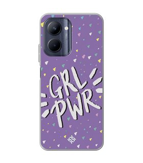 Funda para [ Realme C33 ] Dibujo Frases Guays [ GRL Power ] de Silicona Flexible para Smartphone