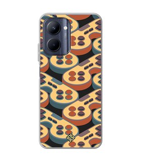 Funda para [ Realme C33 ] Dibujo Gamers [ Joystick Retro ] de Silicona Flexible para Smartphone