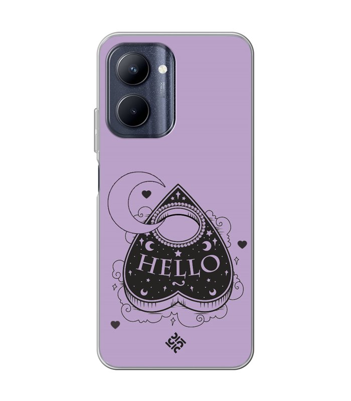 Funda para [ Realme C33 ] Dibujo Gotico [ Dieza de la Ouija - Hello ] de Silicona Flexible para Smartphone