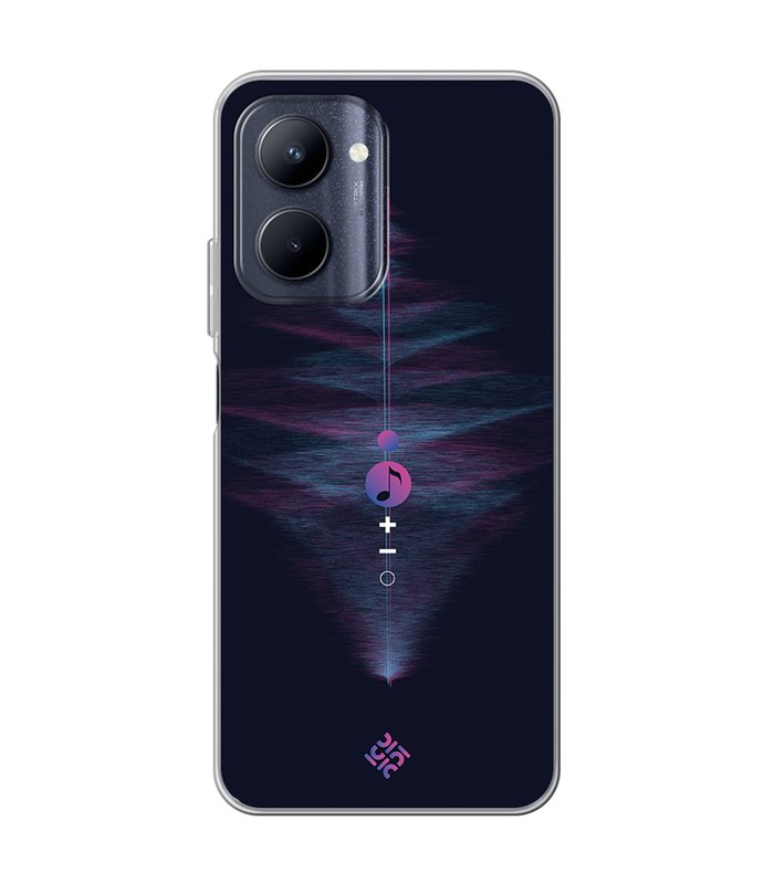 Funda para [ Realme C33 ] Diseño Música [ Dibujo Abstracto Música ] de Silicona Flexible para Smartphone