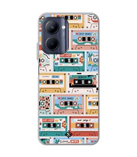 Funda para [ Realme C33 ] Dibujo Auténtico [ Cintas de Cassette ] de Silicona Flexible para Smartphone