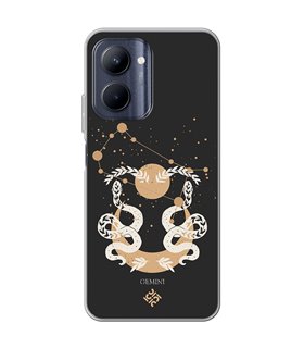 Funda para [ Realme C33 ] Dibujo Zodiaco [ Signo Zodiacal - Geminis ] de Silicona Flexible para Smartphone