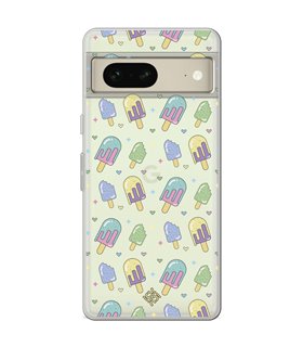 Funda para [ Google Pixel 7 ] Dibujo Auténtico [ Polos ] de Silicona Flexible para Smartphone