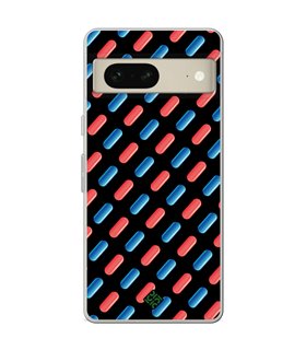 Funda para [ Google Pixel 7 ] Cine Fantástico [ Pildora Roja y Azul ] de Silicona Flexible para Smartphone