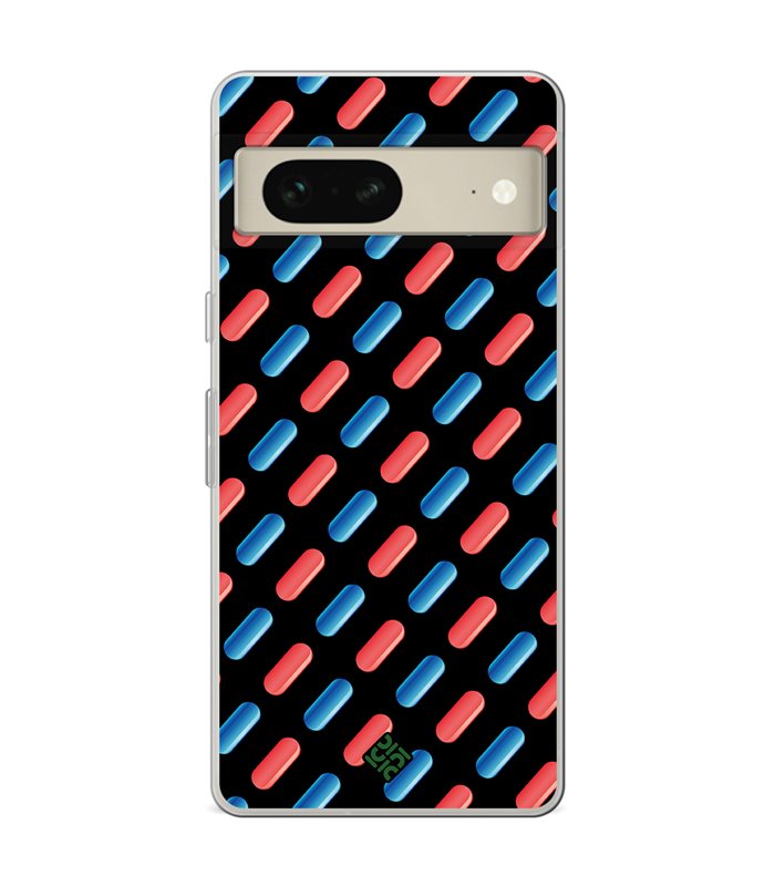 Funda para [ Google Pixel 7 ] Cine Fantástico [ Pildora Roja y Azul ] de Silicona Flexible para Smartphone