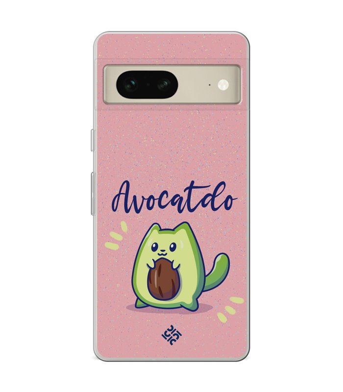 Funda para [ Google Pixel 7 ] Dibujo Cute [ Avocatdo ] de Silicona Flexible para Smartphone