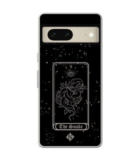 Funda para [ Google Pixel 7 ] Dibujo Esotérico [ Carta del Tarot - The Snake ] de Silicona Flexible