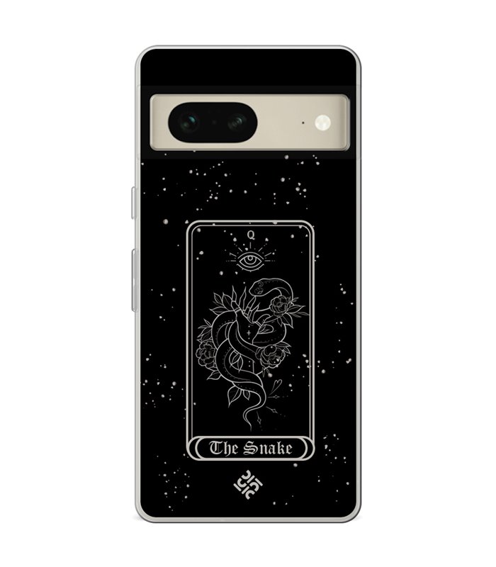 Funda para [ Google Pixel 7 ] Dibujo Esotérico [ Carta del Tarot - The Snake ] de Silicona Flexible