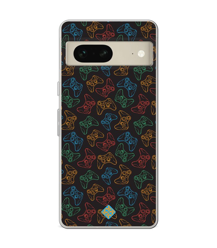 Funda para [ Google Pixel 7 ] Dibujo Gamers [ Mandos Xbox ] de Silicona Flexible para Smartphone 