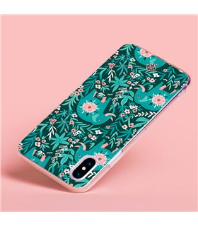 Funda para [ Google Pixel 7 ] Dibujo Mascotas [ Estampado Elefantes Florales ] de Silicona Flexible para Smartphone 