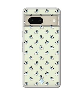 Funda para [ Google Pixel 7 ] Dibujo Mascotas [ Bulldog Frances con Mascarilla ] de Silicona Flexible