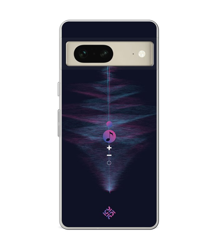 Funda para [ Google Pixel 7 ] Diseño Música [ Dibujo Abstracto Música ] de Silicona Flexible