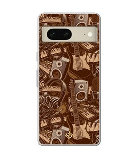 Funda para [ Google Pixel 7 ] Diseño Música [ Ilustración Instrumentos Musicales - Arte musical ] 