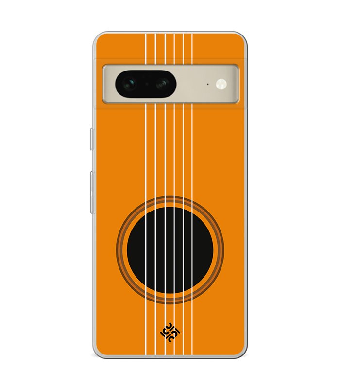 Funda para [ Google Pixel 7 ] Diseño Música [ Caja de Resonancia Guitarra ] de Silicona Flexible