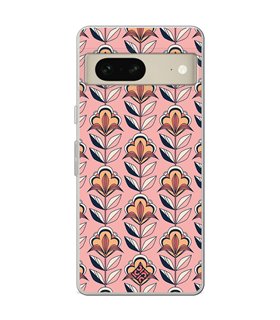 Funda para [ Google Pixel 7 ] Dibujos Retro [ Planta con Fondo Rosa - Retro ] de Silicona