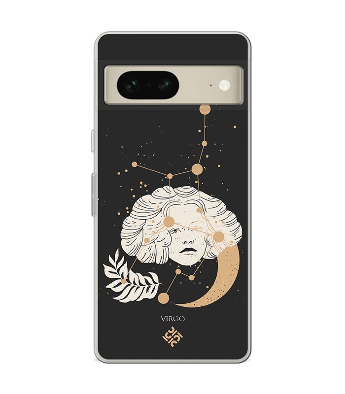 Funda para [ Google Pixel 7 ] Dibujo Zodiaco [ Signo Zodiacal - Virgo ] de Silicona Flexible para Smartphone 