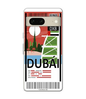 Funda para [ Google Pixel 7 ] Billete de Avión [ Dubái ] de Silicona Flexible para Smartphone 