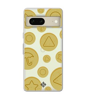 Funda para [ Google Pixel 7 ] Squid Game [Galletas Dalgona Candy] de Silicona Flexible para Smartphone 