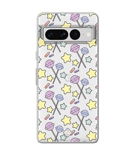 Funda para [ Google Pixel 7 Pro ] Dibujo Auténtico [ Chupachups ] de Silicona Flexible para Smartphone