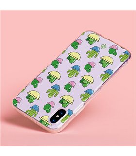 Funda para [ Google Pixel 7 Pro ] Dibujo Auténtico [ Cactus en Macetas ] de Silicona Flexible para Smartphone