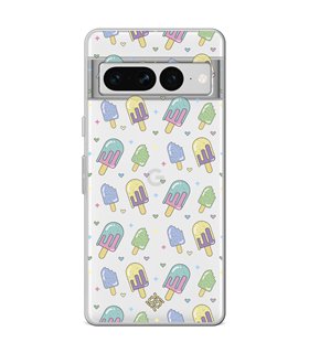 Funda para [ Google Pixel 7 Pro ] Dibujo Auténtico [ Polos ] de Silicona Flexible para Smartphone