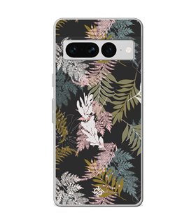 Funda para [ Google Pixel 7 Pro ] Dibujo Botánico [ Diseño de hojas ] de Silicona Flexible para Smartphone