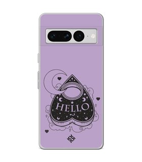 Funda para [ Google Pixel 7 Pro ] Dibujo Gotico [ Dieza de la Ouija - Hello ] de Silicona Flexible