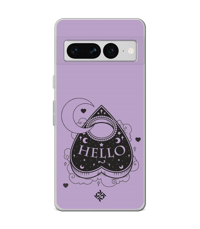 Funda para [ Google Pixel 7 Pro ] Dibujo Gotico [ Dieza de la Ouija - Hello ] de Silicona Flexible