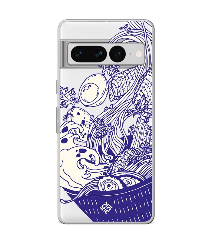 Funda para [ Google Pixel 7 Pro ] Dibujo Japones [ Ramen ] de Silicona Flexible para Smartphone 