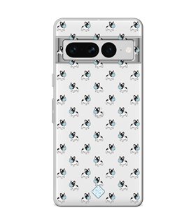 Funda para [ Google Pixel 7 Pro ] Dibujo Mascotas [ Bulldog Frances con Mascarilla ] de Silicona Flexible