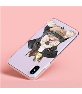 Funda para [ Google Pixel 7 Pro ] Dibujo Mascotas [ Perrito King ] de Silicona Flexible para Smartphone 