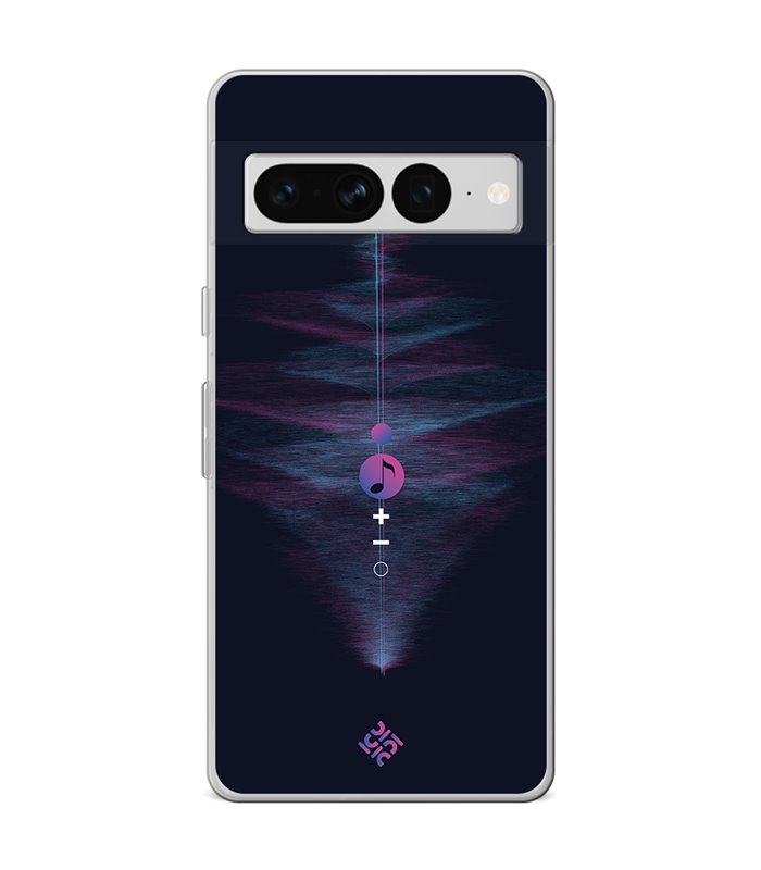 Funda para [ Google Pixel 7 Pro ] Diseño Música [ Dibujo Abstracto Música ] de Silicona Flexible