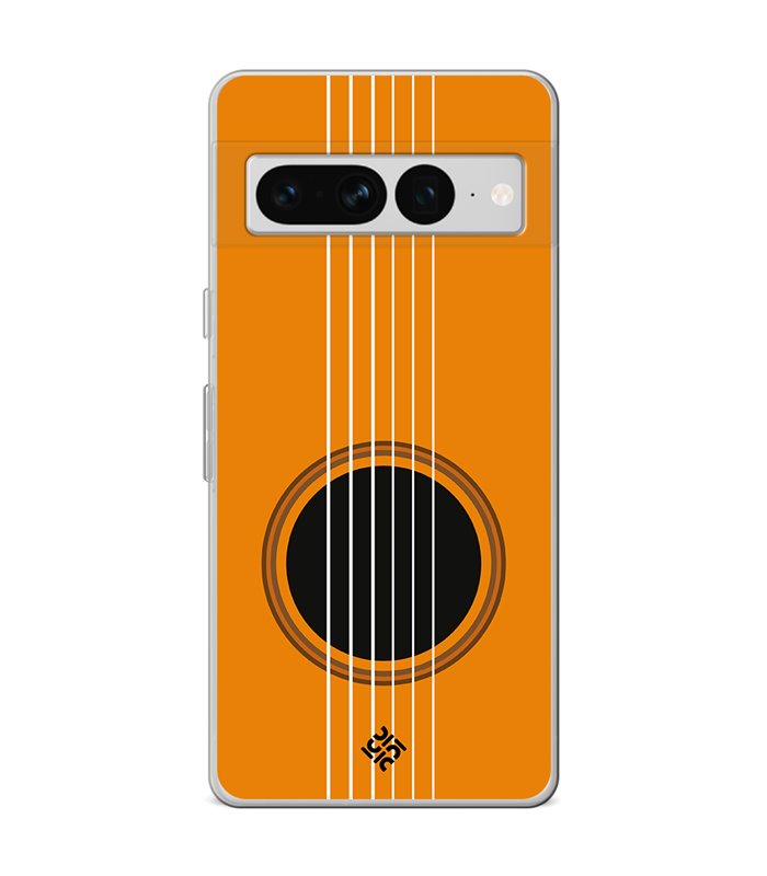 Funda para [ Google Pixel 7 Pro ] Diseño Música [ Caja de Resonancia Guitarra ] de Silicona Flexible