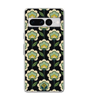 Funda para [ Google Pixel 7 Pro ] Dibujos Retro [ Planta Verde - Retro ] de Silicona Flexible