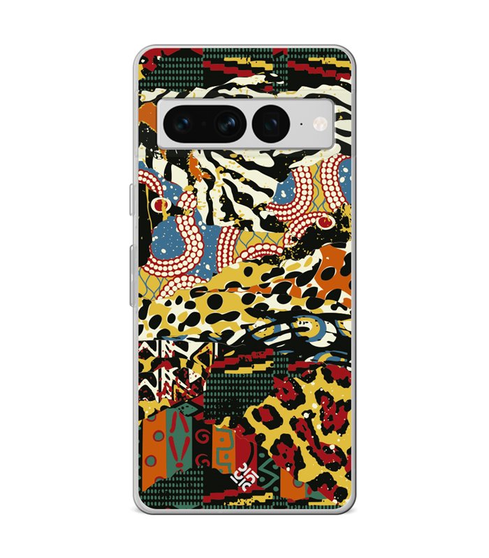 Funda para [ Google Pixel 7 Pro ] Dibujo Tendencias [ Pieles de Animales y Telas ] de Silicona