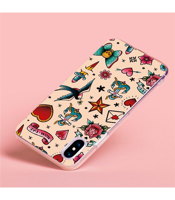 Funda para [ Google Pixel 7 Pro ] Dibujo Tendencias [ Tatuajes Clásicos ] de Silicona Flexible