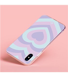 Funda para [ Google Pixel 7 Pro ] Dibujo Tendencias [ Corazones Superpuestos Tonos Pastel ] 