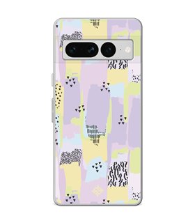 Funda para [ Google Pixel 7 Pro ] Dibujo Tendencias [ Patron Pinceladas Coloridas Con Estampado ] de Silicona Flexible