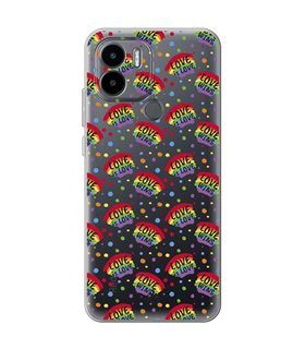 Funda para [ Xiaomi Redmi A1 Plus ] Dibujo Auténtico [ Arcoiris - Love Wins ] de Silicona Flexible para Smartphone