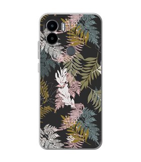 Funda para [ Xiaomi Redmi A1 Plus ] Dibujo Botánico [ Diseño de hojas ] de Silicona Flexible para Smartphone