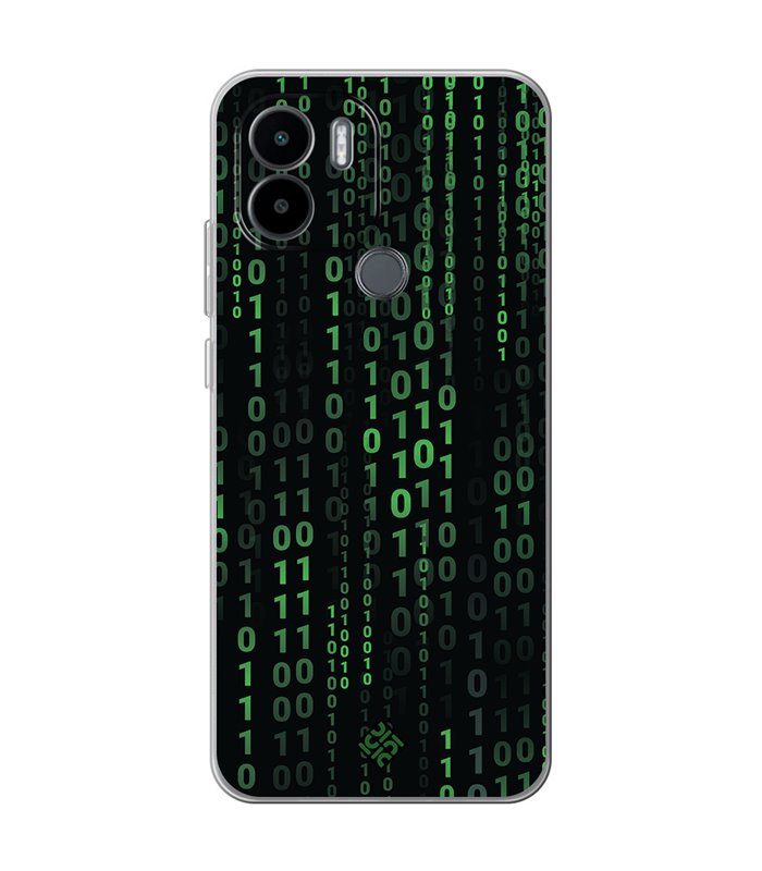 Funda para [ Xiaomi Redmi A1 Plus ] Cine Fantástico [ Números Binarios Matrix ] de Silicona Flexible para Smartphone