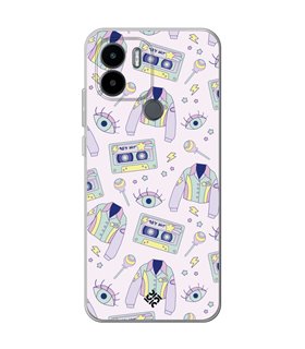 Funda para [ Xiaomi Redmi A1 Plus ] Dibujo Cute [ Chaqueta Retro de Color Pastel Años 90 ] de Silicona Flexible