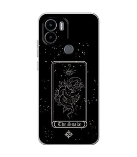 Funda para [ Xiaomi Redmi A1 Plus ] Dibujo Esotérico [ Carta del Tarot - The Snake ] de Silicona Flexible